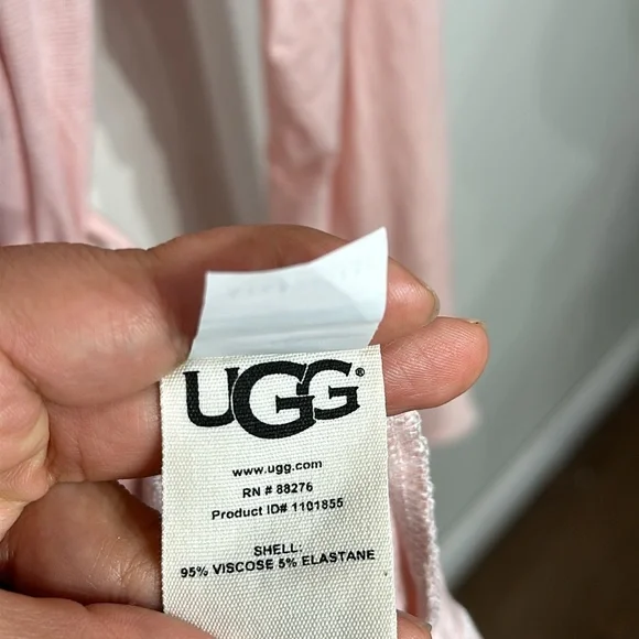 UGG Aldridge Mini-Striped Knit Wrap Robe - Picture 15 of 16